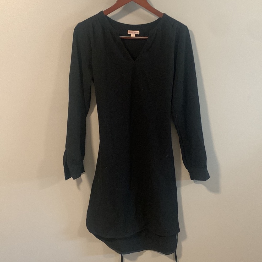 🚨3 FOR $10🚨Merona black dress with tie waist